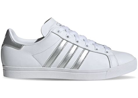 adidas coast star dames wit zwart|adidas Coast Star White Silver Metallic (Women's) .